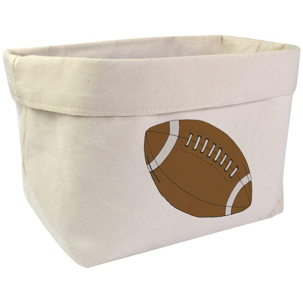 Large 'Rugby Ball' Canvas Organiser / Storage Bag (OR00011255)