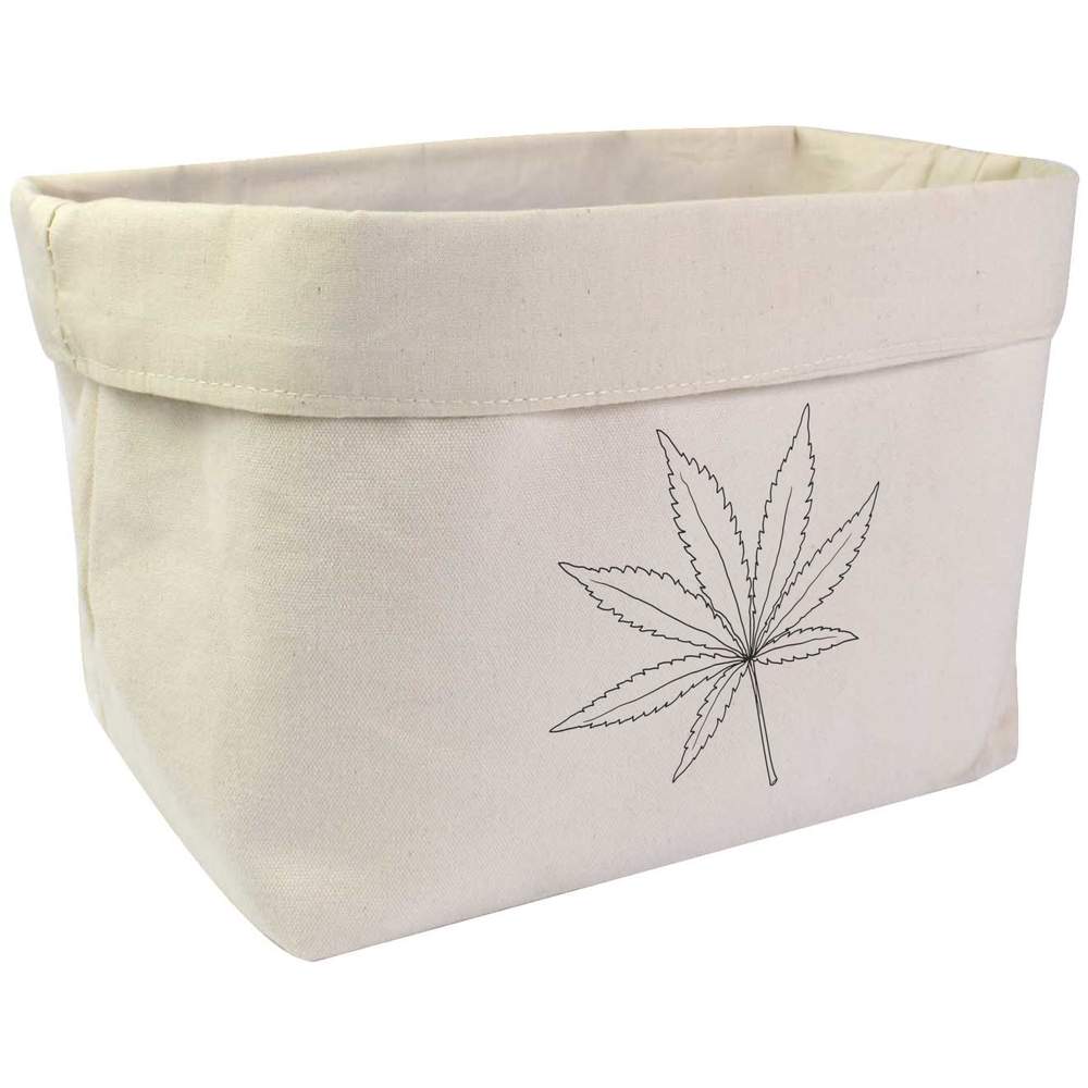 Large 'Hemp Leaf' Canvas Organiser / Storage Bag (OR00016761)