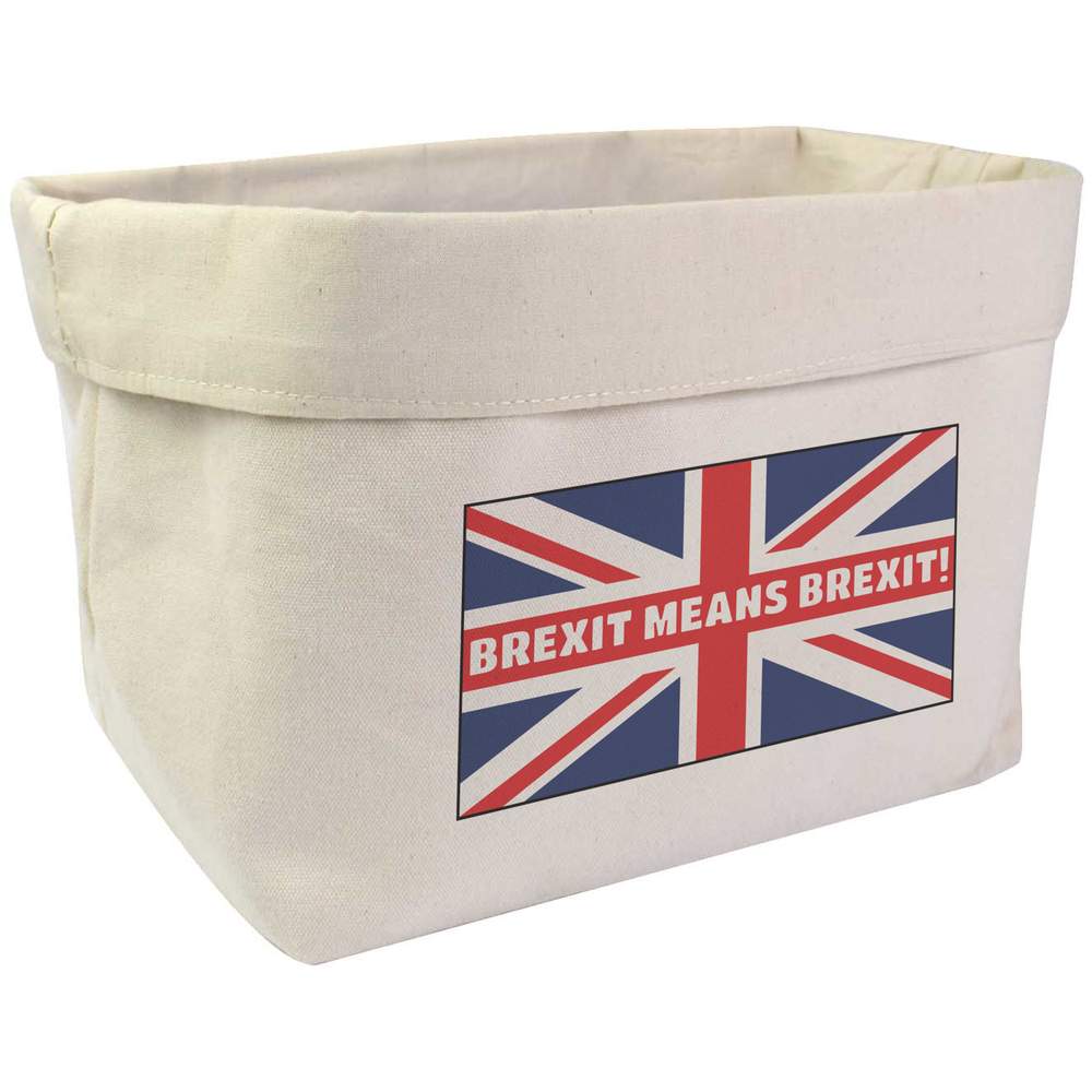 Large 'Brexit Means Brexit' Canvas Organiser / Storage Bag (OR00019227)