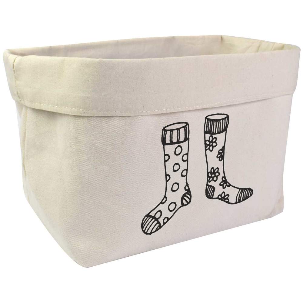 Large 'Odd Socks' Canvas Organiser / Storage Bag (OR00023765)