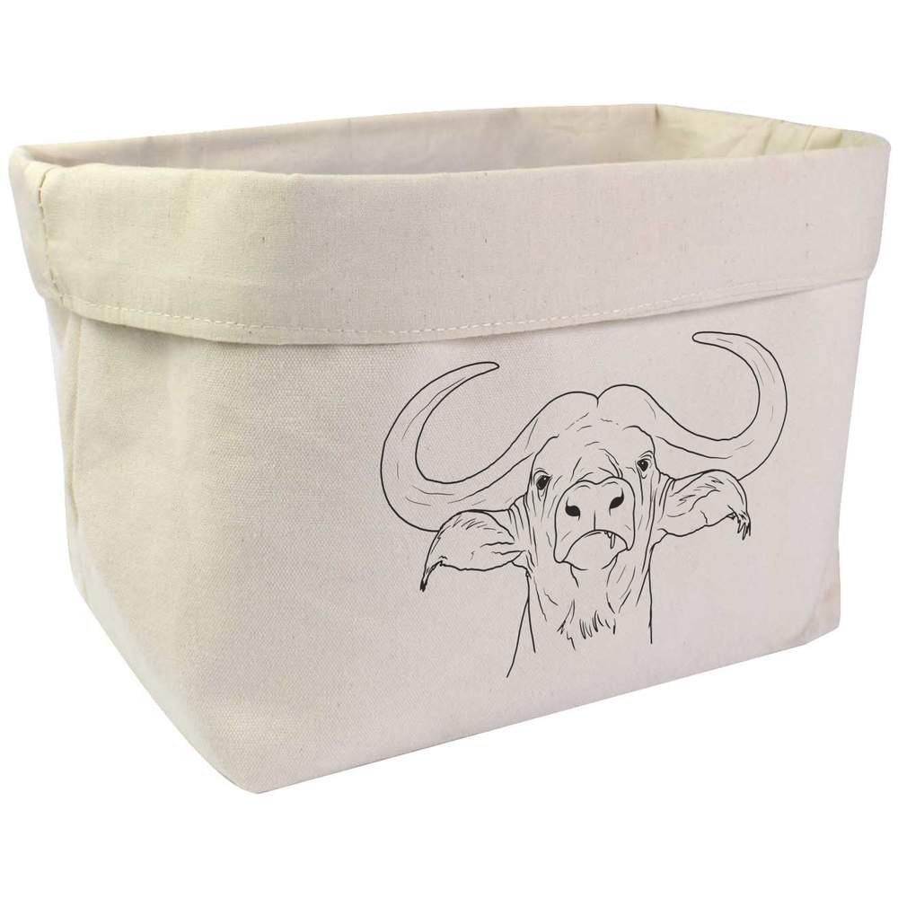 Large 'Buffalo Head' Canvas Organiser / Storage Bag (OR00024748)
