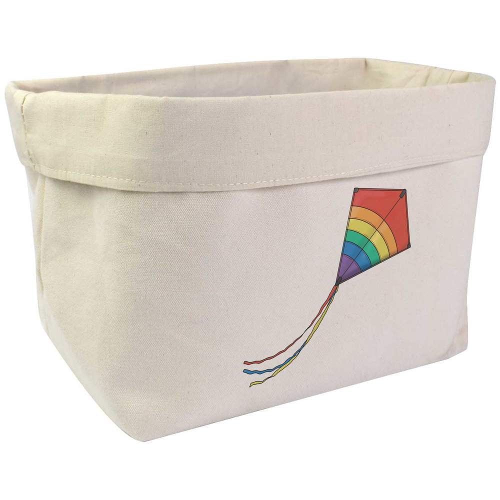 Large 'Flying Rainbow Kite' Canvas Organiser / Storage Bag (OR00025773)