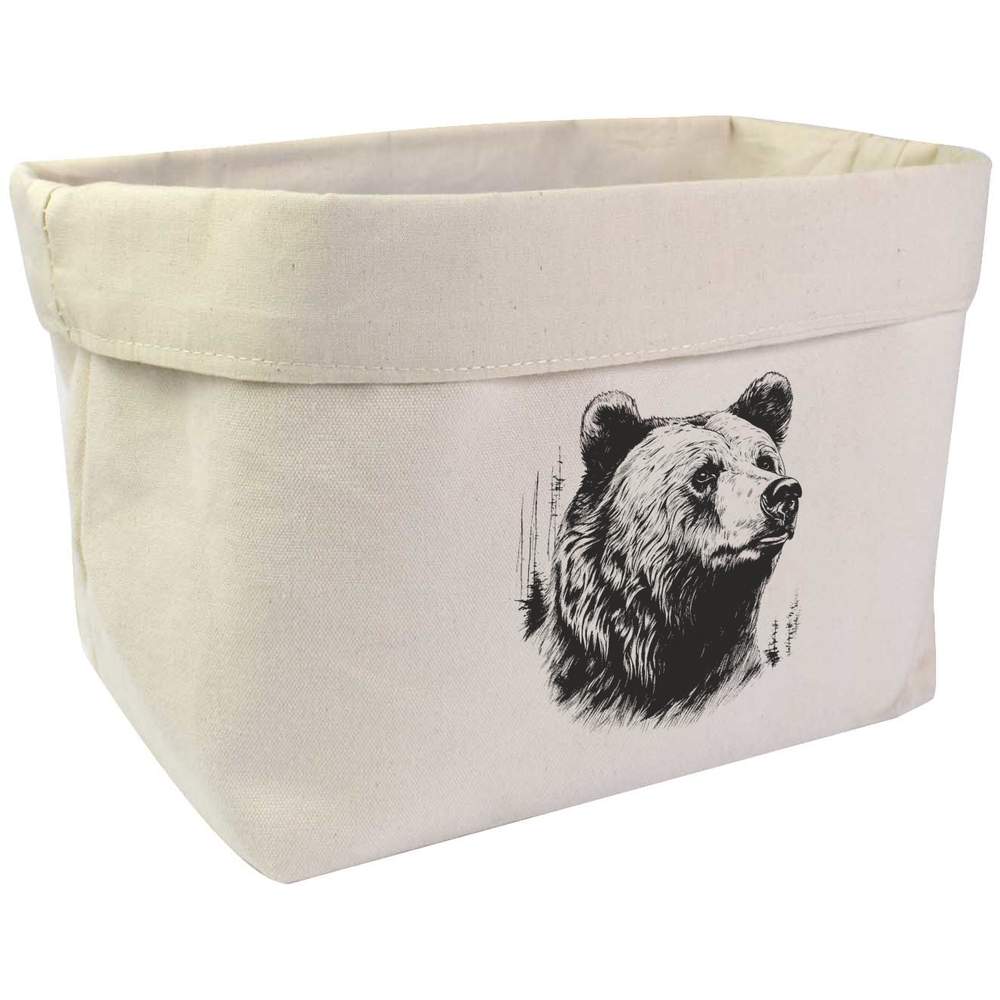Large 'Bear' Canvas Organiser / Storage Bag (OR00026609)