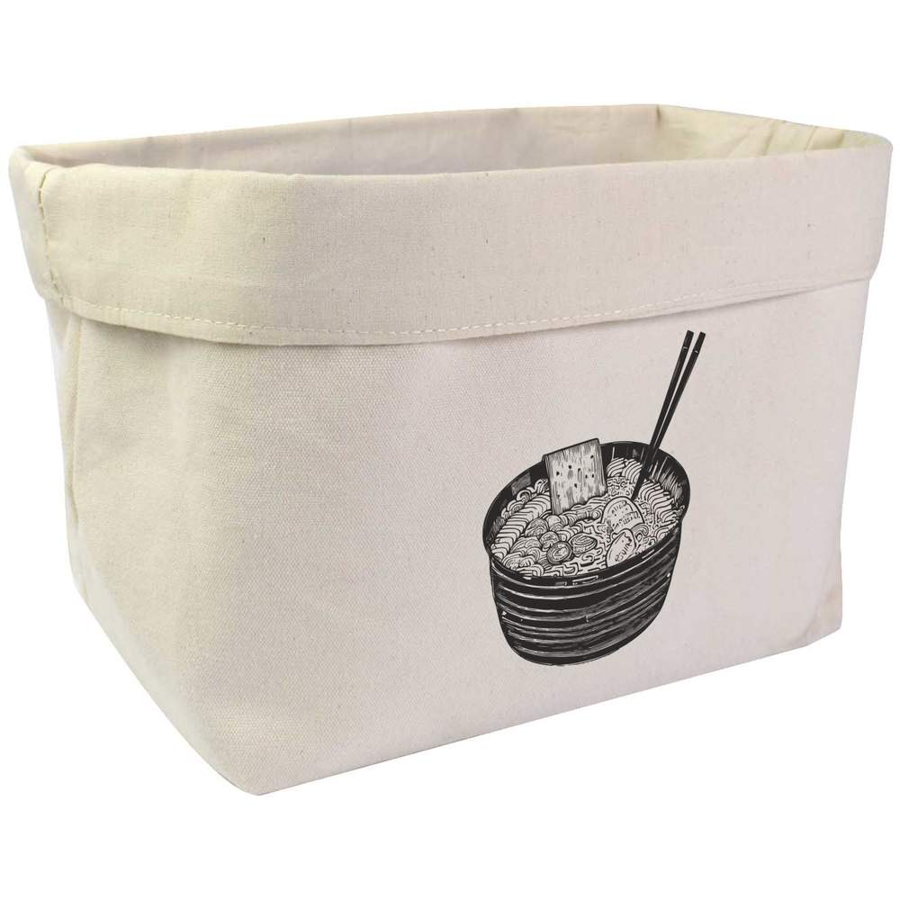 Large 'Ramen Noodle Bowl' Canvas Organiser / Storage Bag (OR00029825)