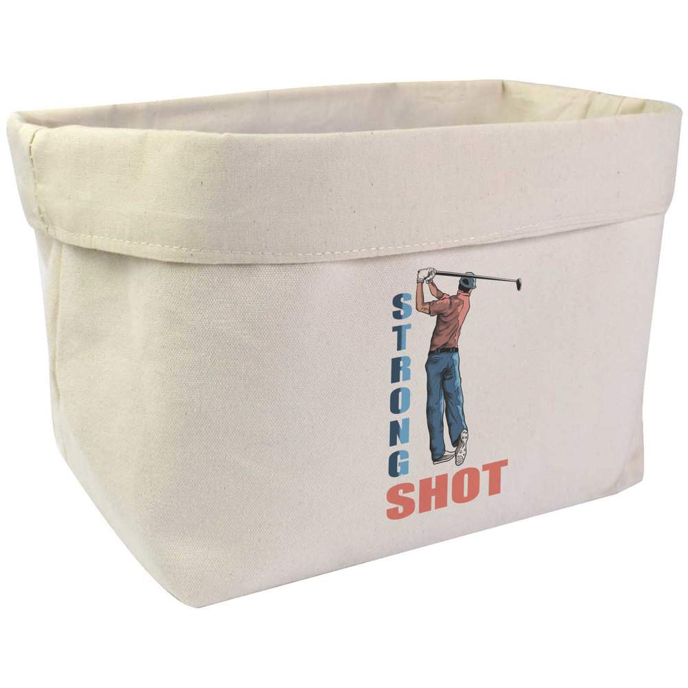 Large 'Perfect Strike, Golf Glory' Canvas Organiser / Storage Bag (OR00032622)
