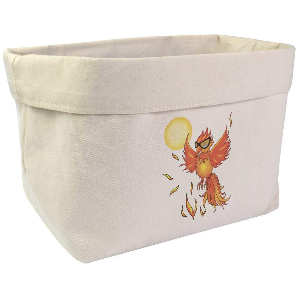 Large 'Phoenix Wearing Sunglasses' Canvas Organiser / Storage Bag (OR00038221)