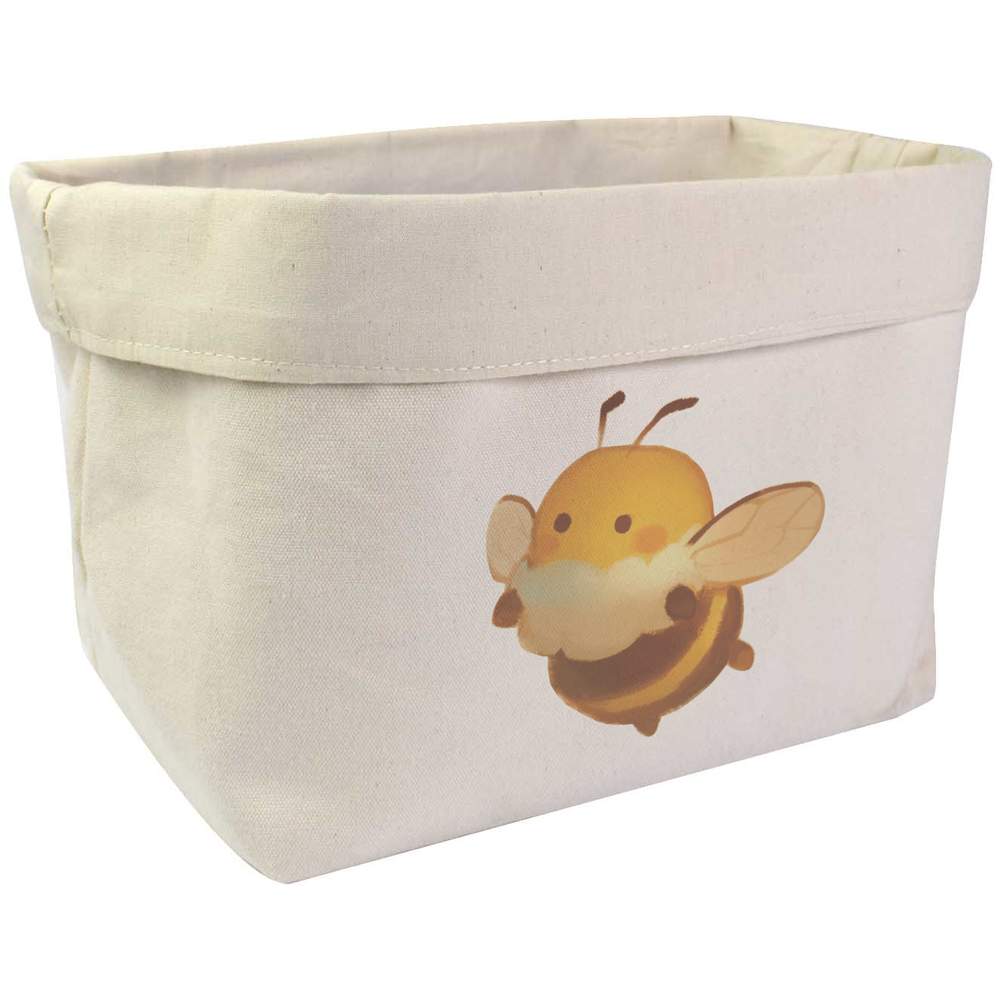 Large 'Cute Bumblebee Flying' Canvas Organiser / Storage Bag (OR00038398)