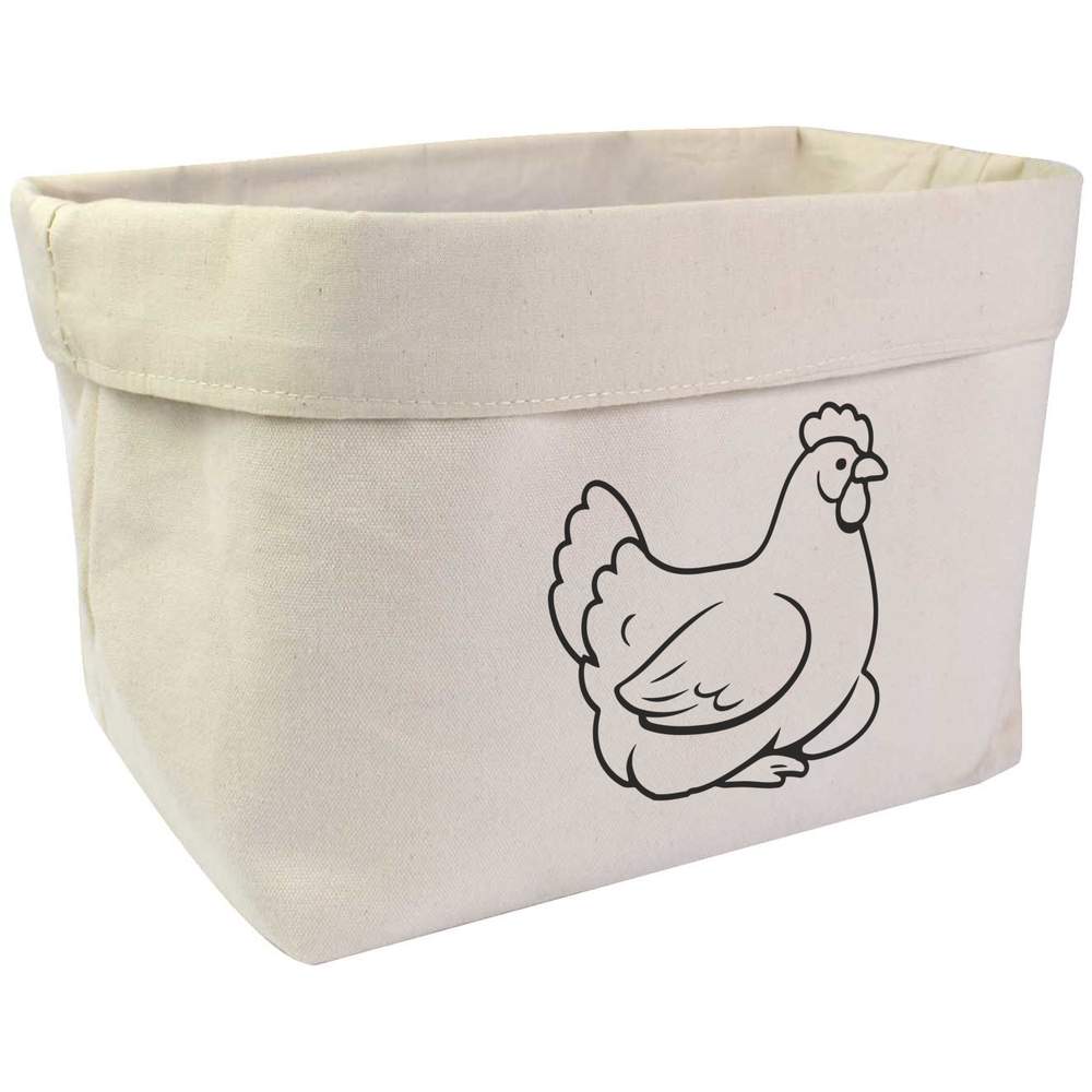 Large 'Brooding Hen' Canvas Organiser / Storage Bag (OR00040930)