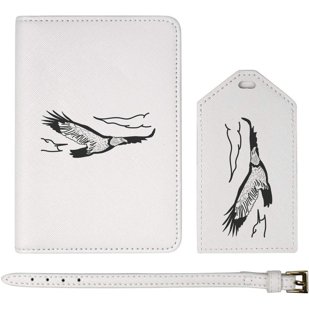 'Eagle In Flight' Passport Cover & Luggage Tag Travel Set (PA00003199)