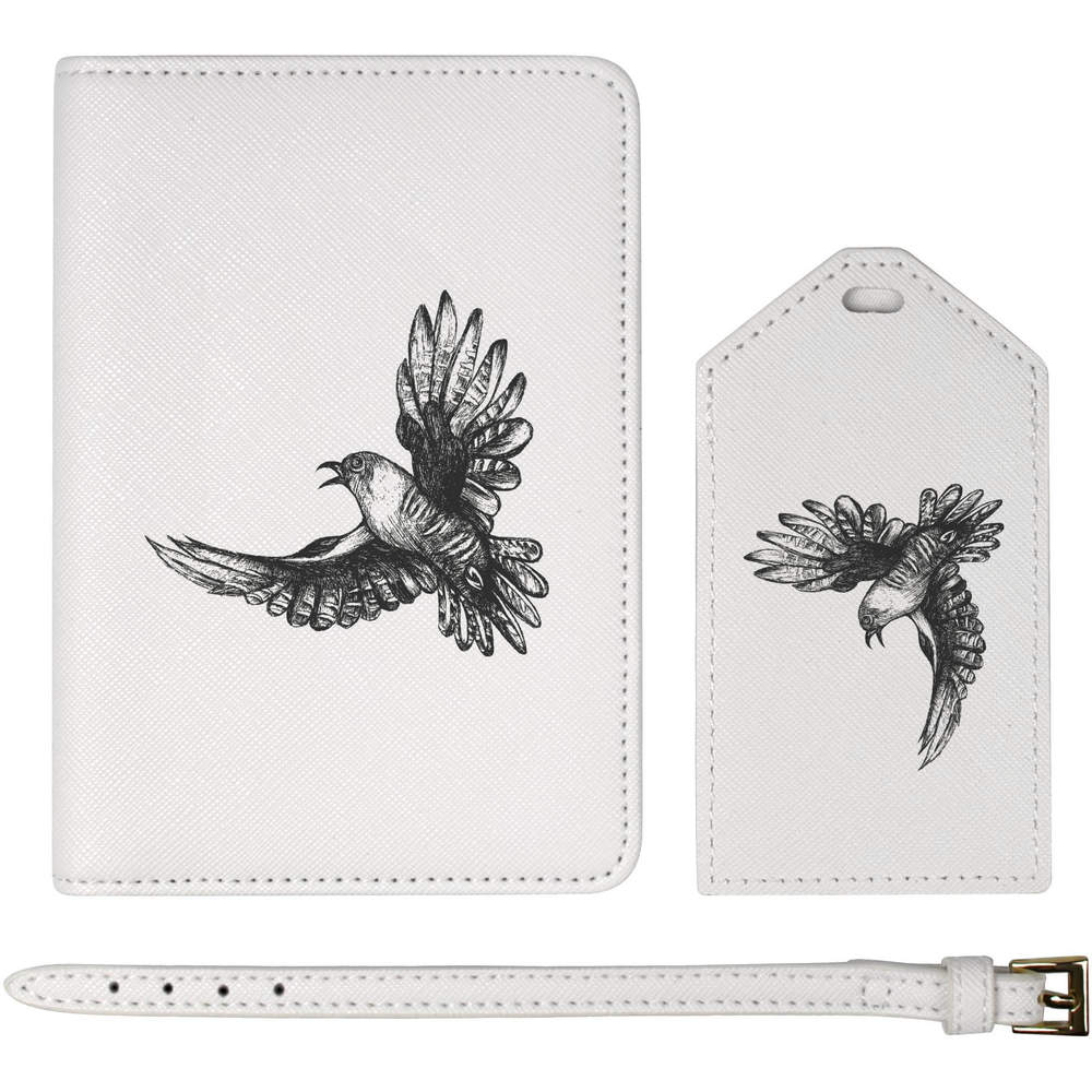 'Cuckoo Bird' Passport Cover & Luggage Tag Travel Set (PA00003254)