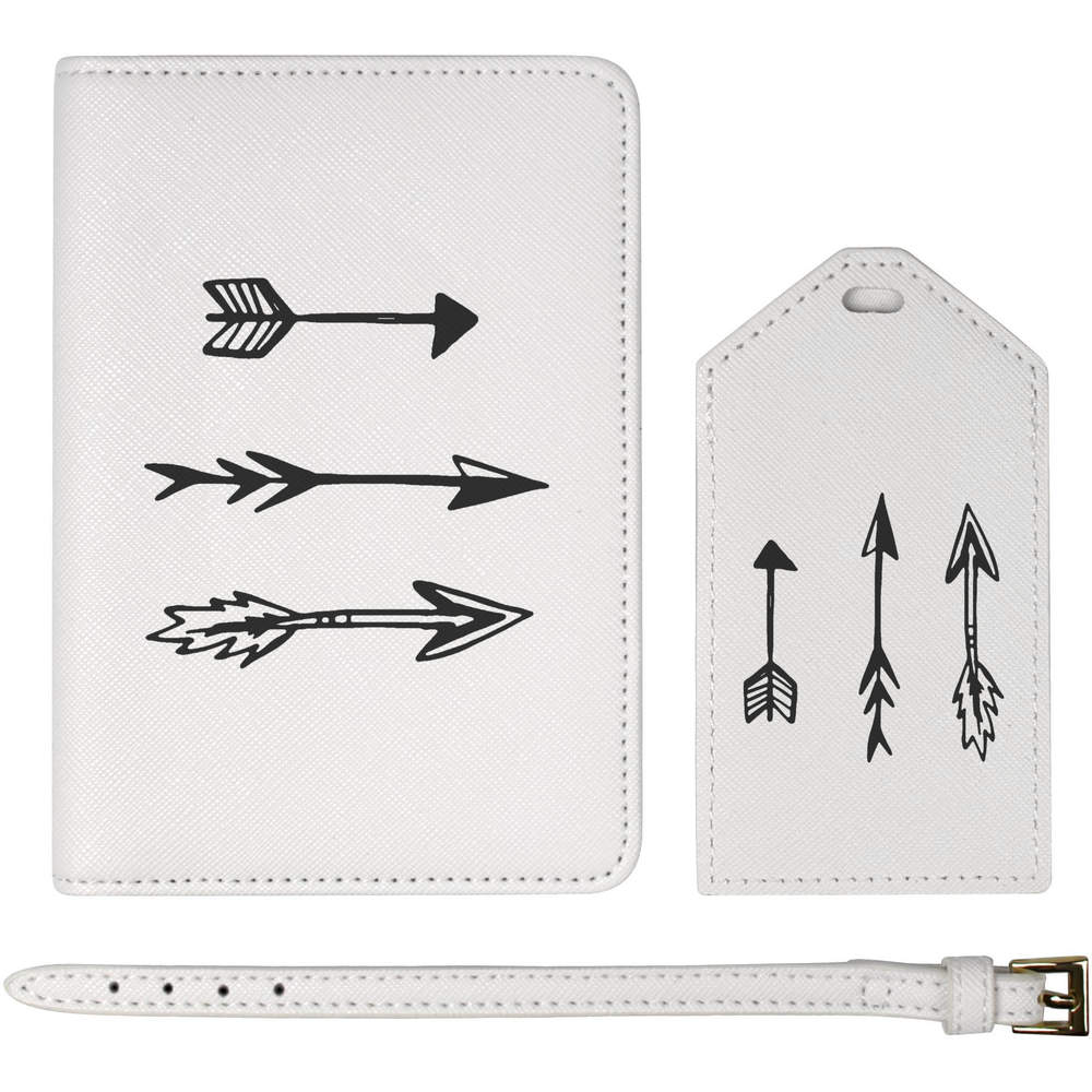 'Assorted Arrows' Passport Cover & Luggage Tag Travel Set (PA00004245)