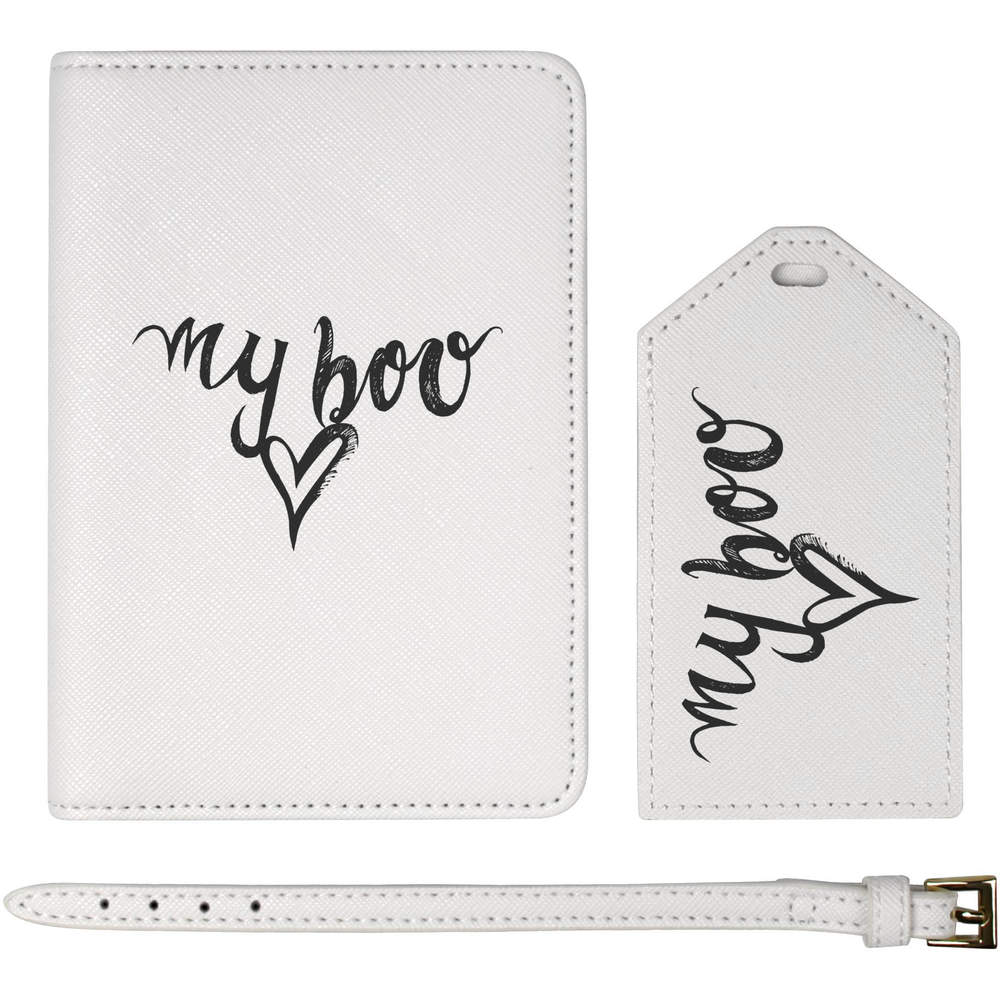 'My Boo' Passport Cover & Luggage Tag Travel Set (PA00005249)
