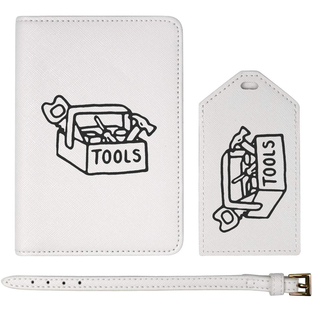 'Tool Box' Passport Cover & Luggage Tag Travel Set (PA00005582)