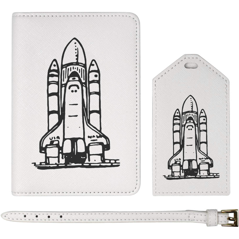 'Space Shuttle' Passport Cover & Luggage Tag Travel Set (PA00005780)