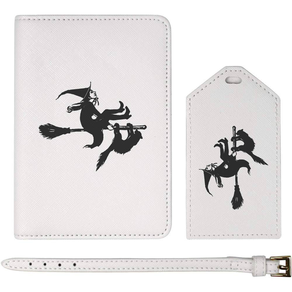 'Crazy Witch' Passport Cover & Luggage Tag Travel Set (PA00006241)