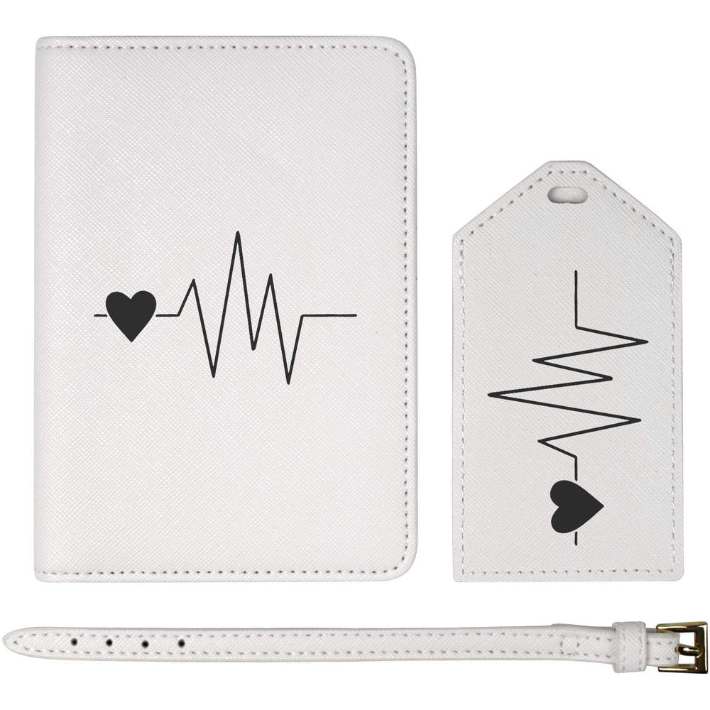 'Heartbeat' Passport Cover & Luggage Tag Travel Set (PA00006672)