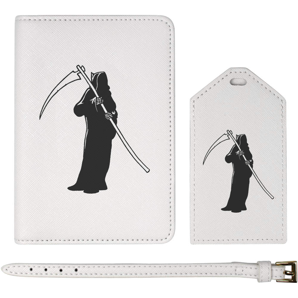 'Grim Reaper' Passport Cover & Luggage Tag Travel Set (PA00006777)