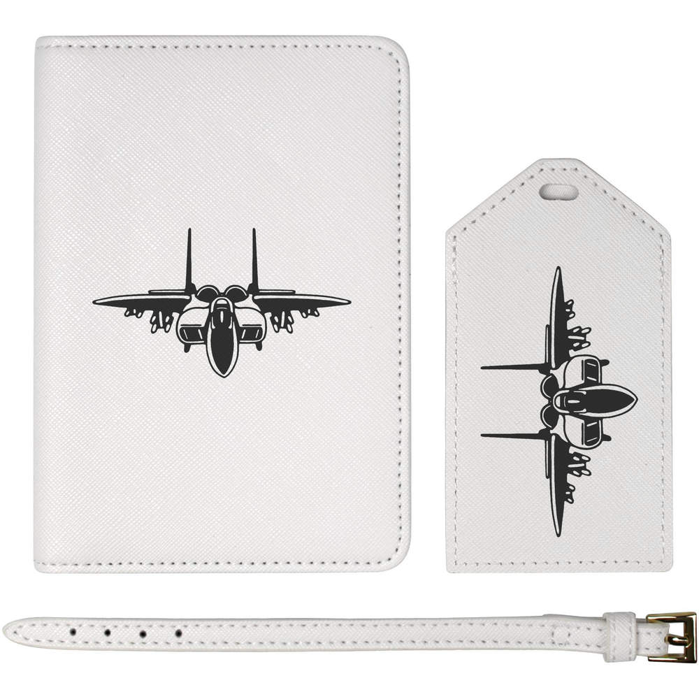 'Fighter Plane' Passport Cover & Luggage Tag Travel Set (PA00007252)