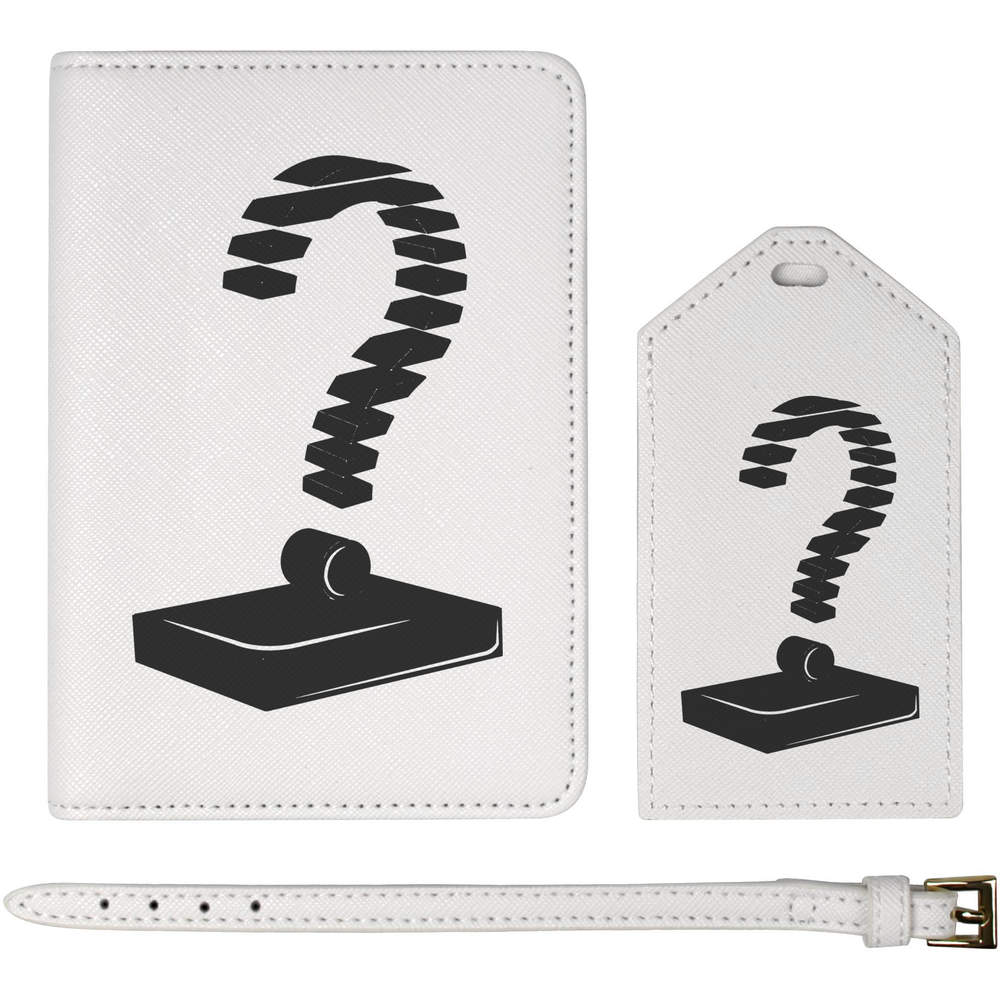 'Question Mark' Passport Cover & Luggage Tag Travel Set (PA00010643)