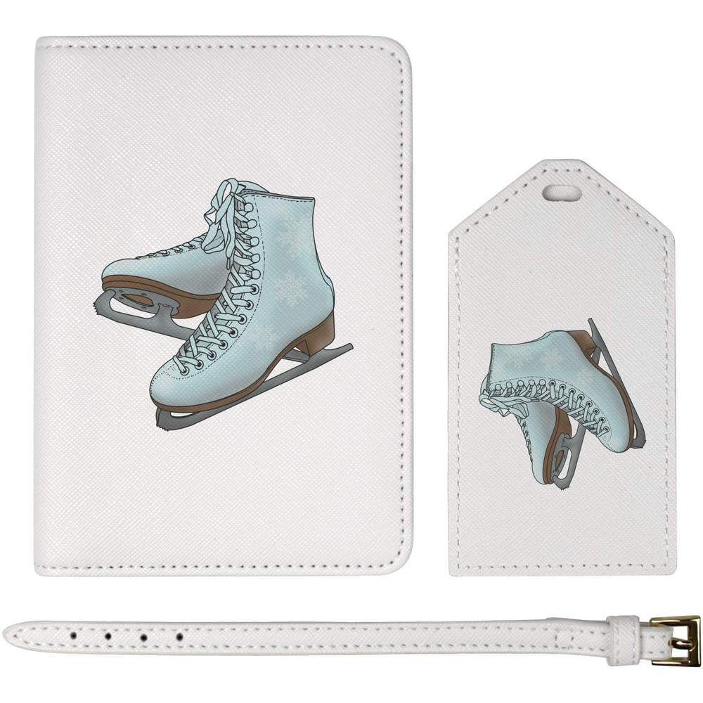 'Ice Skates' Passport Cover & Luggage Tag Travel Set (PA00016907)