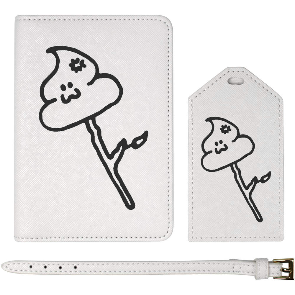 'Poo On A Stick' Passport Cover & Luggage Tag Travel Set (PA00018631)