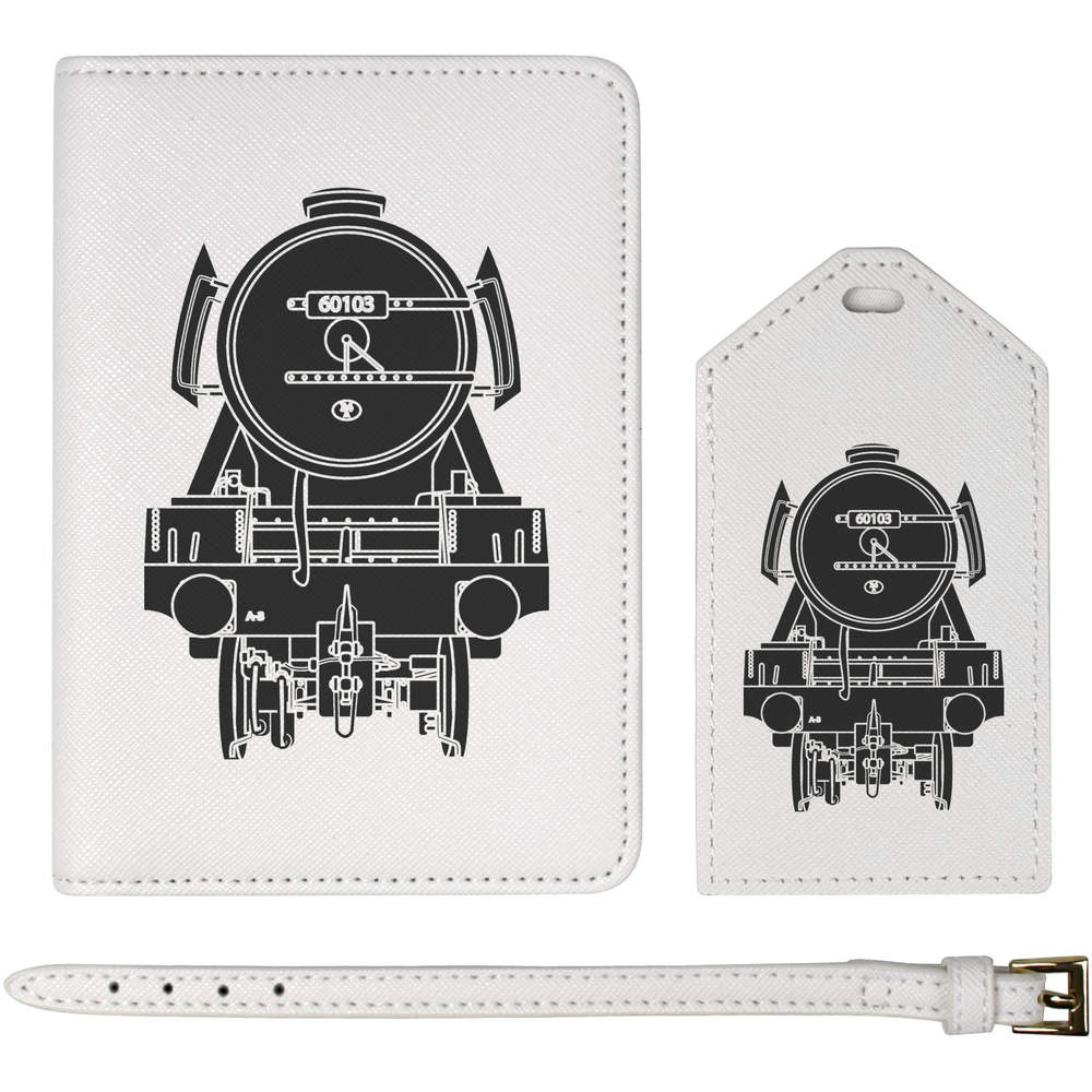 'Scotsman Steam Train' Passport Cover & Luggage Tag Travel Set (PA00023015)