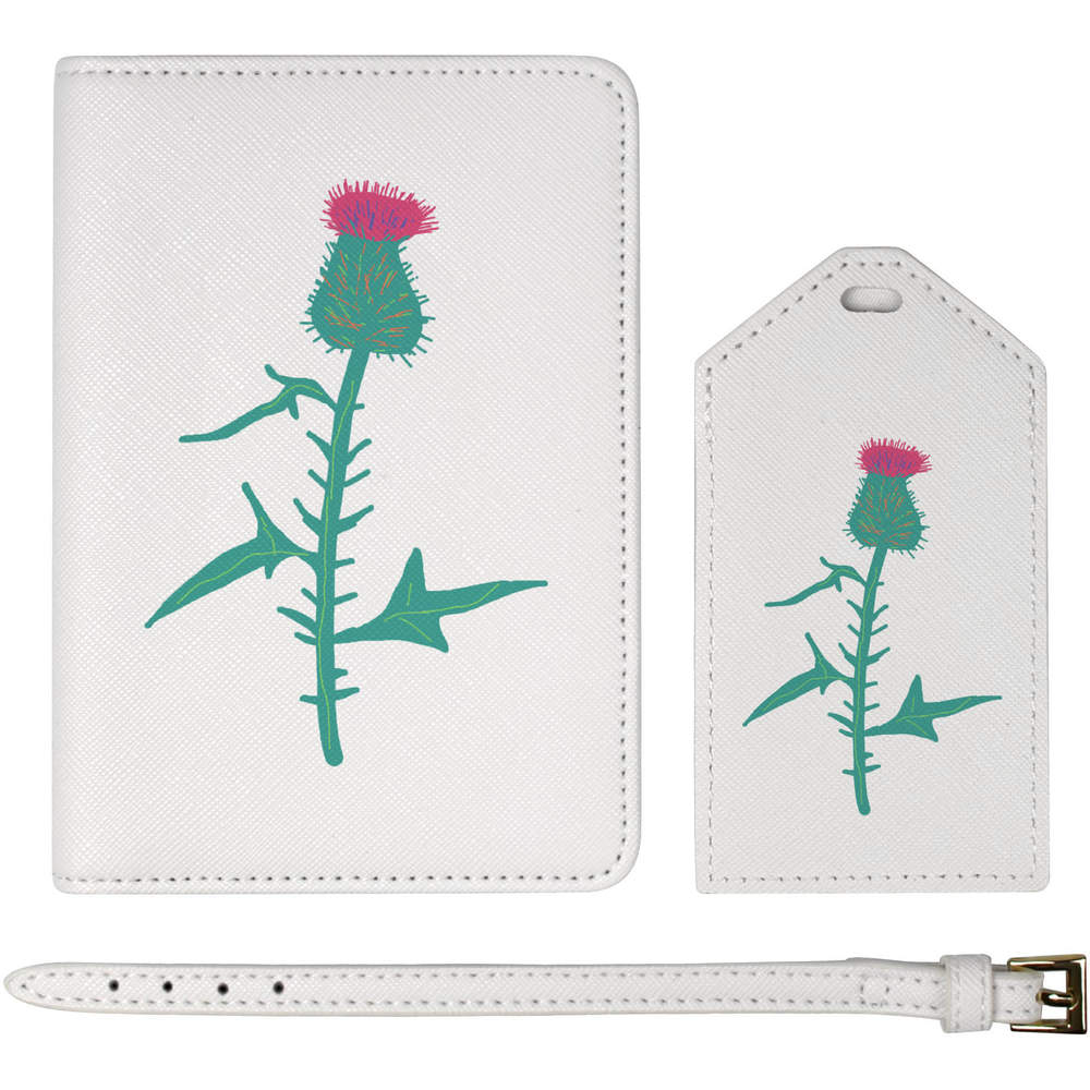'Thistle ' Passport Cover & Luggage Tag Travel Set (PA00023448)