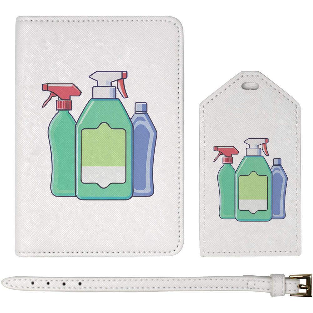 'Cleaning Products' Passport Cover & Luggage Tag Travel Set (PA00026477)