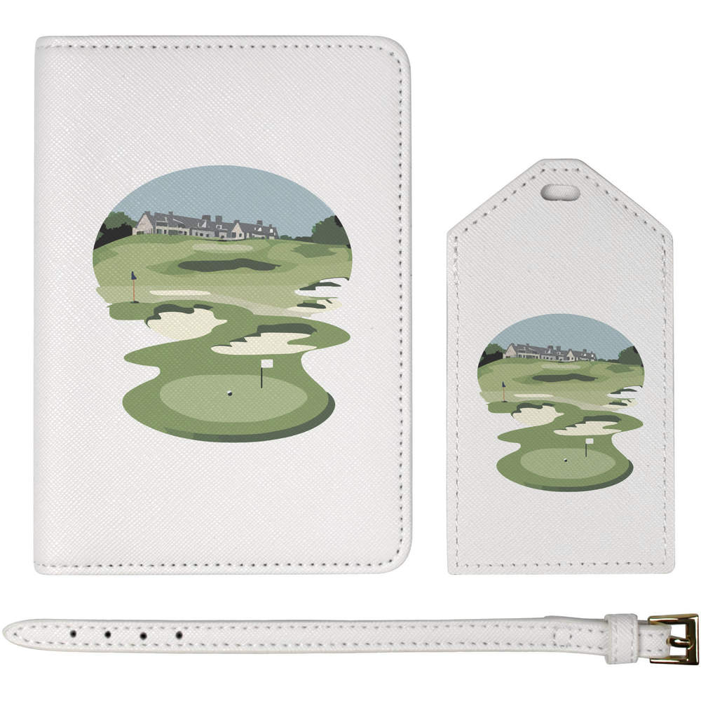 'Golf Course' Passport Cover & Luggage Tag Travel Set (PA00026710)