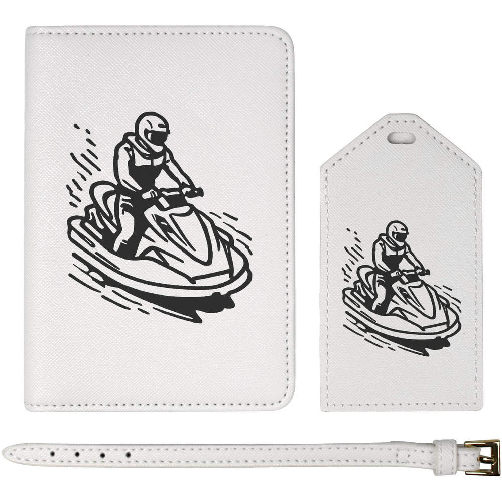 'Jet Ski Man' Passport Cover & Luggage Tag Travel Set (PA00028121)