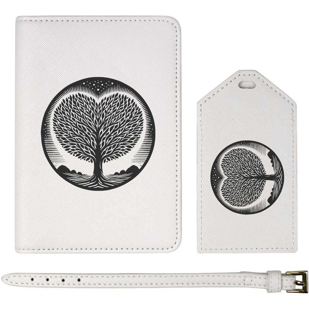 'Love Heart Tree' Passport Cover & Luggage Tag Travel Set (PA00031173)