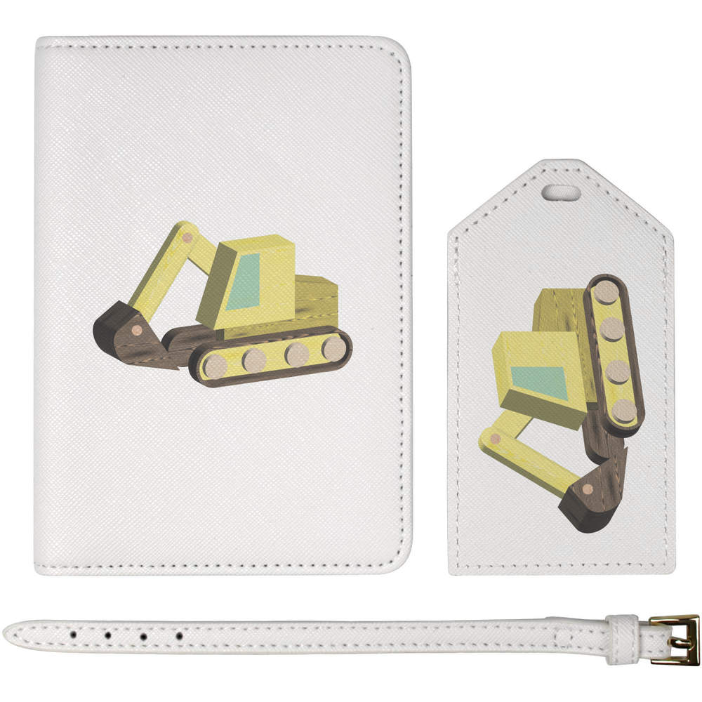 'Digger Toy' Passport Cover & Luggage Tag Travel Set (PA00033514)