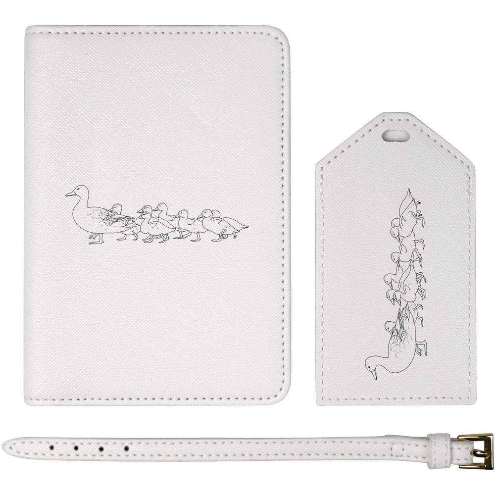 'Duck Family Following' Passport Cover & Luggage Tag Travel Set (PA00035968)