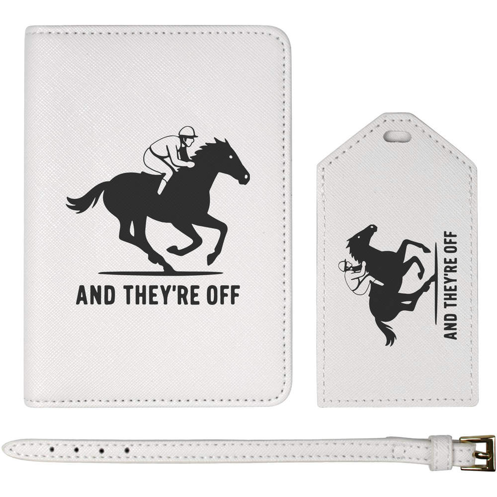 'And They're Off' Passport Cover & Luggage Tag Travel Set (PA00036499)