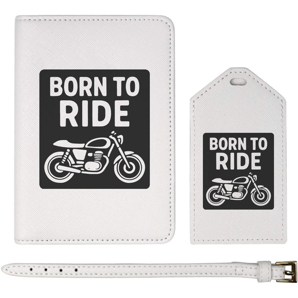 'Ride Lifestyle Design' Passport Cover & Luggage Tag Travel Set (PA00037559)