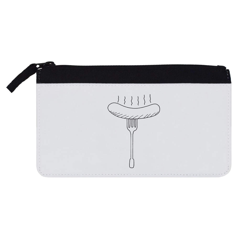 'Hot Sausage On Fork' Pencil Case (PC00040799)