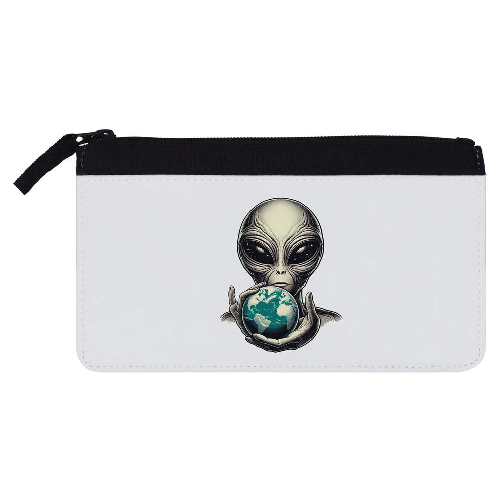 'Alien Holding Planet Earth' Pencil Case (PC00053244)