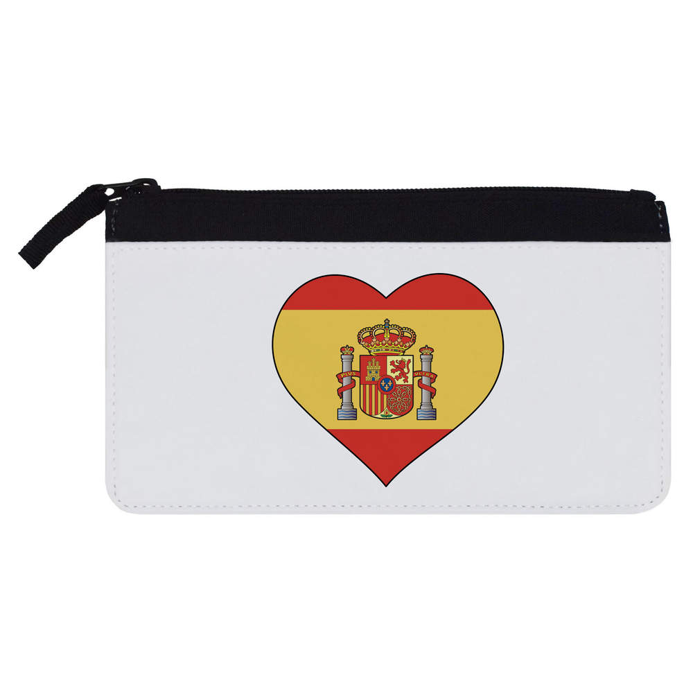 'Spain Flag Heart' Pencil Case (PC00056931)