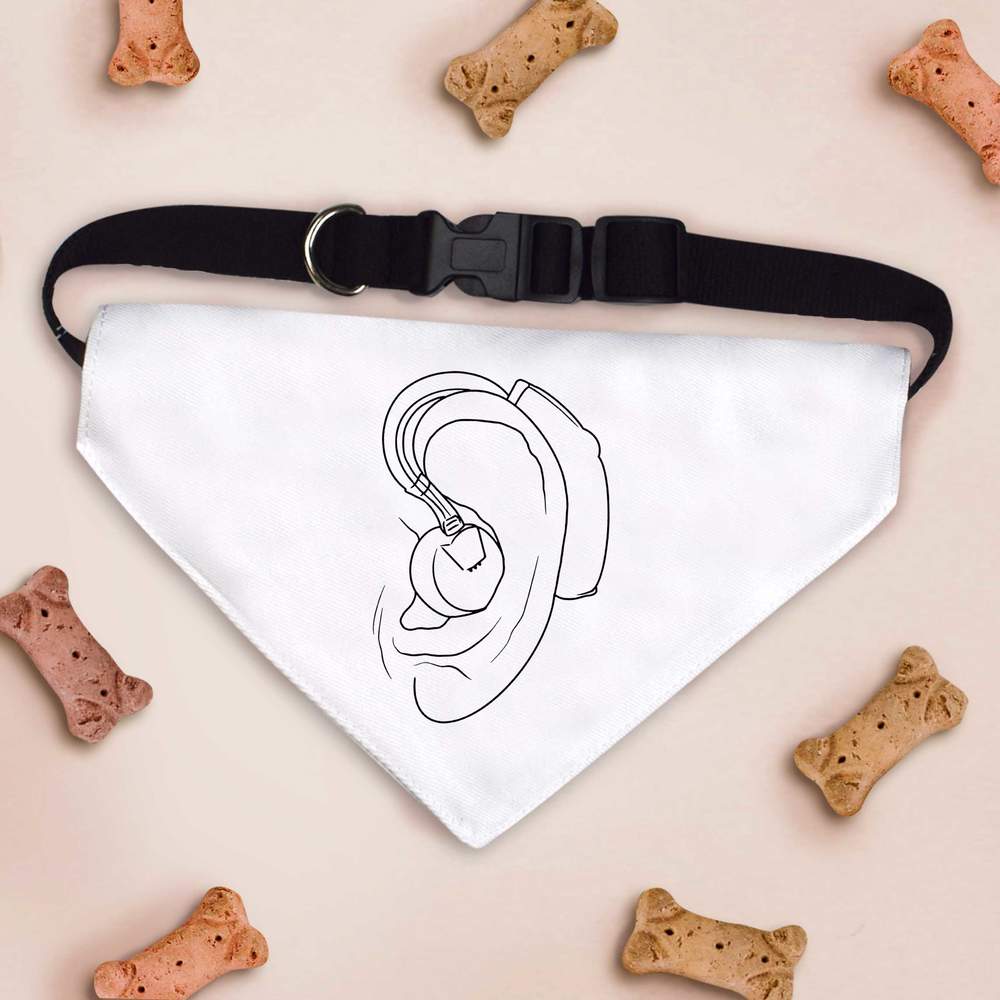 'Hearing Aid' Dog / Cat / Pet Bandana (PD034707) - Picture 11 of 12