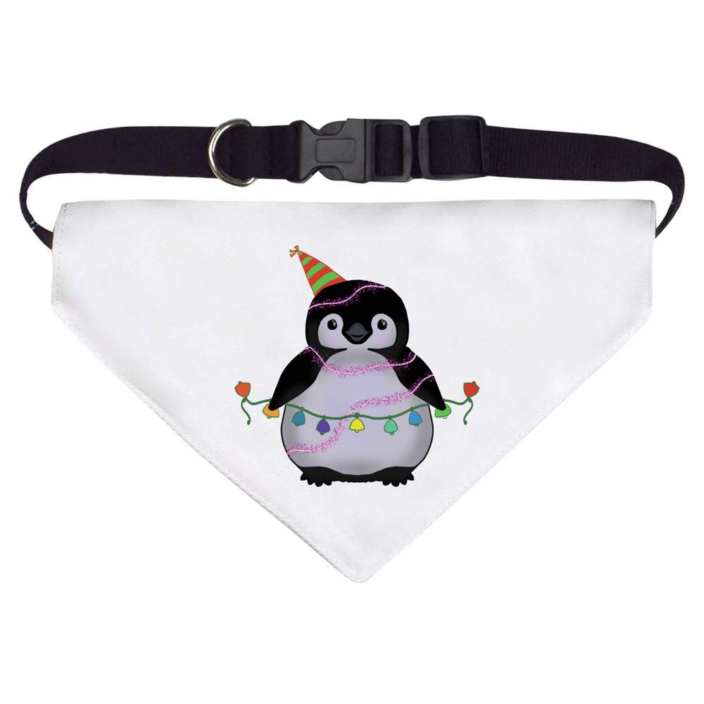 Large 'Christmas Penguin' Dog / Cat / Pet Bandana (PD00043556)