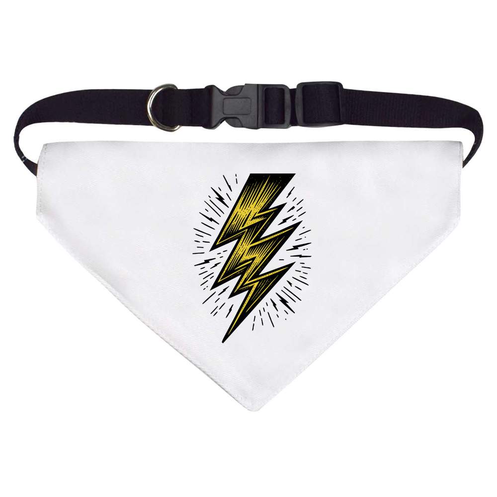 Large 'Lightning Bolt' Dog / Cat / Pet Bandana (PD00057434)
