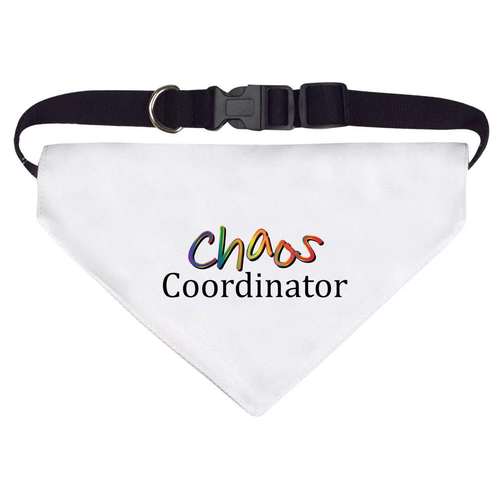 Large 'Chaos Coordinator' Dog / Cat / Pet Bandana (PD00059748)