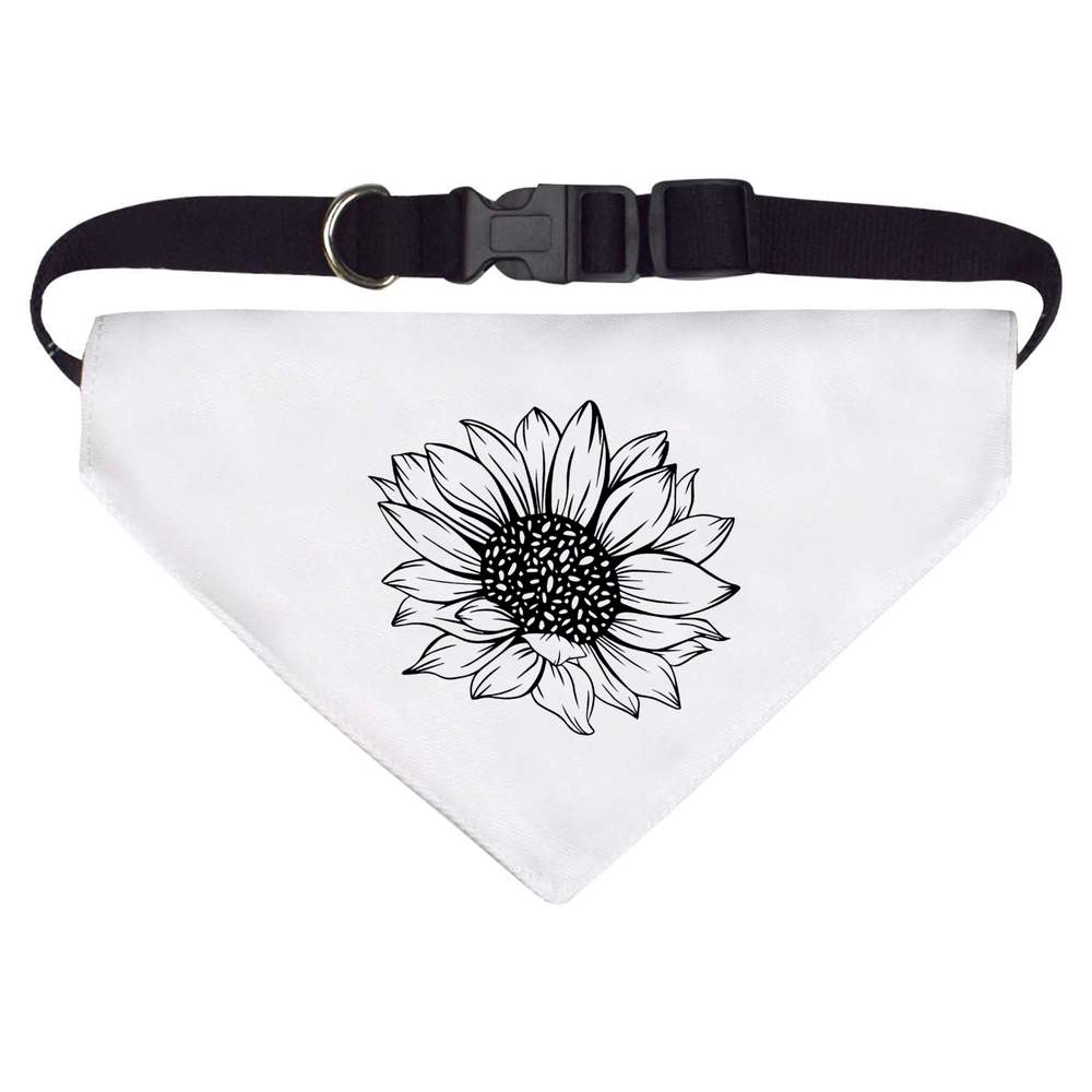 Large 'Beautiful Sunflower ' Dog / Cat / Pet Bandana (PD00069696)