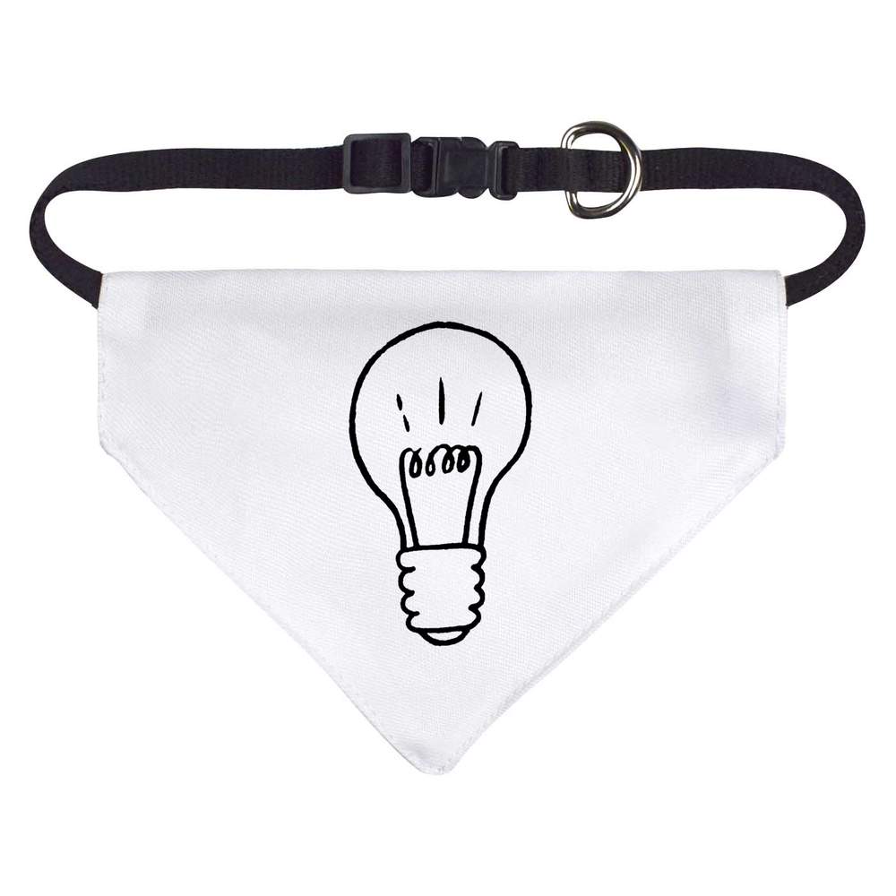 Small 'Light Bulb' Dog / Cat / Pet Bandana (PD00007951)