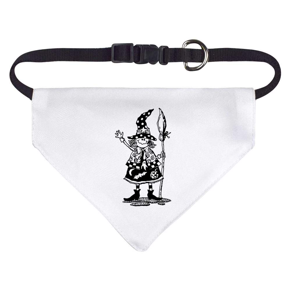 'Waving Witch' Dog / Cat / Pet Bandana (PD031541)