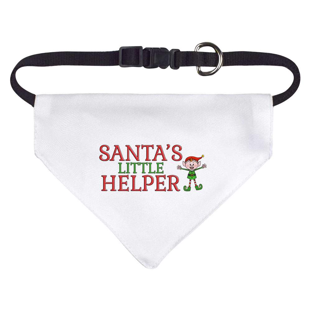 Small 'Santa's Little Helper' Dog / Cat / Pet Bandana (PD00027427)