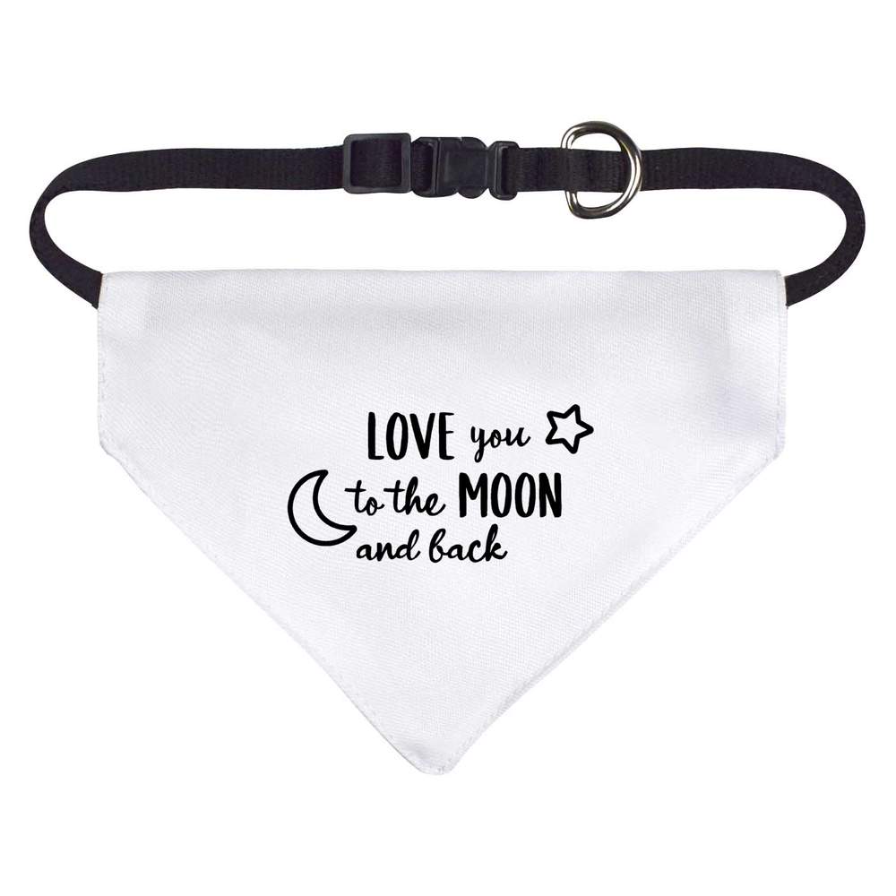 'Love You to the Moon' Dog / Cat / Pet Bandana (PD037305)