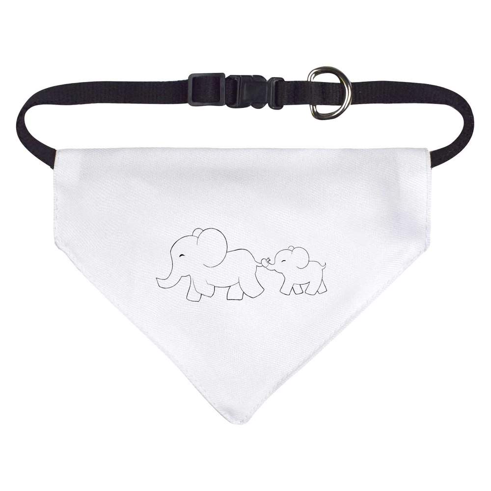 'Elephant Family' Dog / Cat / Pet Bandana (PD038637)