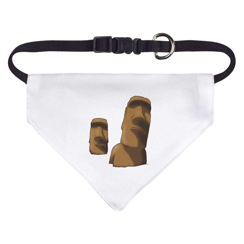 'Easter Island Head Pair' Dog / Cat / Pet Bandana (PD040538)