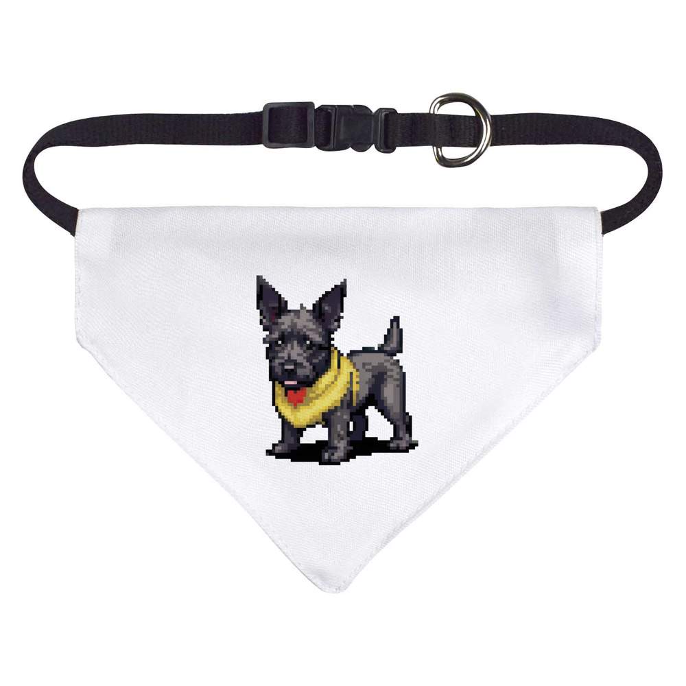 'Scottish Terrier Dog Pixel Art' Dog / Cat / Pet Bandana (PD044098)